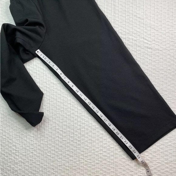 Madewell Ribbed Pull-On Pants Woman's Size L Black NWT - Picture 10 of 11